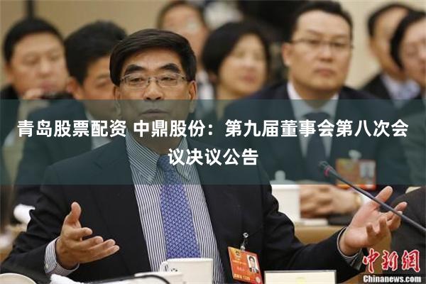 青岛股票配资 中鼎股份：第九届董事会第八次会议决议公告