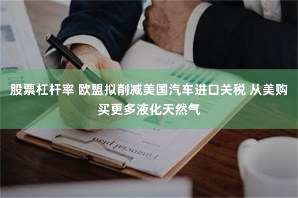 股票杠杆率 欧盟拟削减美国汽车进口关税 从美购买更多液化天然气