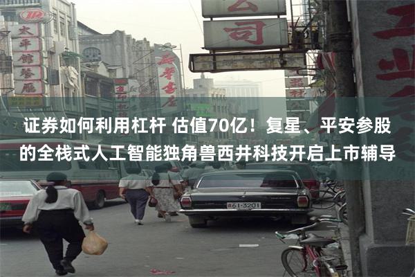 证券如何利用杠杆 估值70亿！复星、平安参股的全栈式人工智能独角兽西井科技开启上市辅导