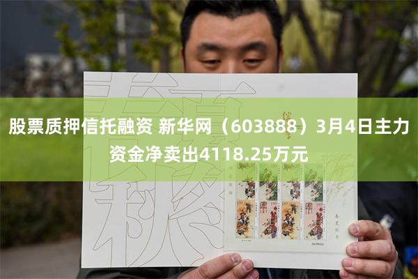 股票质押信托融资 新华网（603888）3月4日主力资金净卖出4118.25万元