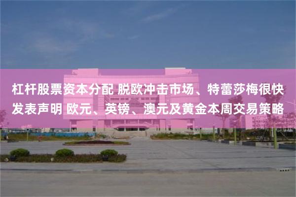 杠杆股票资本分配 脱欧冲击市场、特蕾莎梅很快发表声明 欧元、英镑、澳元及黄金本周交易策略